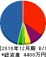 川吉建設 貸借対照表 2010年12月期