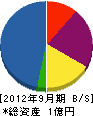 渡邊工務店 貸借対照表 2012年9月期