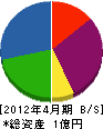 千代田住宅設備 貸借対照表 2012年4月期