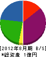 三井エアーテック 貸借対照表 2012年8月期