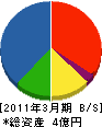 志村工業 貸借対照表 2011年3月期