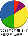 相沢建設 貸借対照表 2011年5月期