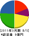 石井工務店 貸借対照表 2011年3月期