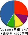 日昇道路 貸借対照表 2012年5月期