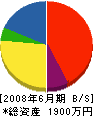 大澤建設 貸借対照表 2008年6月期