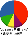 アームズ東日本 貸借対照表 2012年8月期