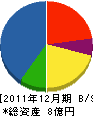 中央電機 貸借対照表 2011年12月期