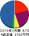 須江建設工業 貸借対照表 2010年3月期