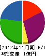 ヤマサン 貸借対照表 2012年11月期