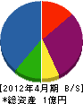 因島カイモト 貸借対照表 2012年4月期