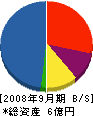 岡田建設 貸借対照表 2008年9月期