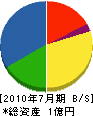 松野組 貸借対照表 2010年7月期