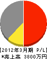 長谷川土建工業 損益計算書 2012年3月期