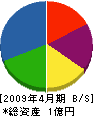 松浦建設 貸借対照表 2009年4月期