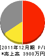 篠田組 損益計算書 2011年12月期