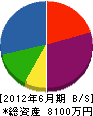 久保田 貸借対照表 2012年6月期