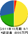 いづみ塗装工業 貸借対照表 2011年10月期