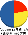 仲井造園 貸借対照表 2009年12月期