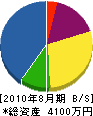 日本サービスエンジニア 貸借対照表 2010年8月期