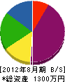 技研オカザキ 貸借対照表 2012年8月期