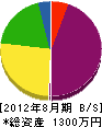 大晃産業 貸借対照表 2012年8月期