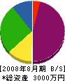 山田熔接工業 貸借対照表 2008年8月期