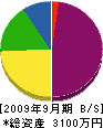池田水道工業所 貸借対照表 2009年9月期