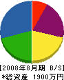 篠原電工 貸借対照表 2008年8月期