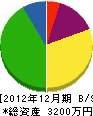 岩崎建設 貸借対照表 2012年12月期