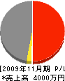 北海道造園緑化 損益計算書 2009年11月期