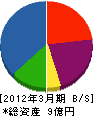 宮脇車輌工業 貸借対照表 2012年3月期