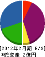 松田塗装店 貸借対照表 2012年2月期