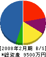 プロジェクトアドベンチャージャパン 貸借対照表 2008年2月期