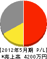 斉藤電気 損益計算書 2012年5月期