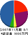 矢部工業 貸借対照表 2007年11月期