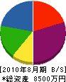 東京緑花 貸借対照表 2010年8月期