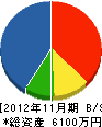 山口シート商会 貸借対照表 2012年11月期
