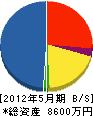 久慈電業 貸借対照表 2012年5月期