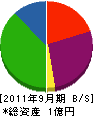 松井土石興業 貸借対照表 2011年9月期