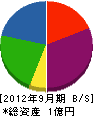田村建設 貸借対照表 2012年9月期