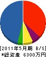 村岡工業 貸借対照表 2011年5月期