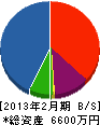 大塚工業 貸借対照表 2013年2月期