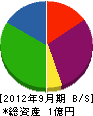 栄光通信機 貸借対照表 2012年9月期