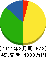 伊江電設 貸借対照表 2011年3月期