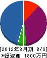 立川電気商会 貸借対照表 2012年3月期