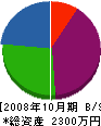 朝日文化設備 貸借対照表 2008年10月期