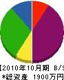 石沢電設 貸借対照表 2010年10月期