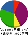 小野産業 貸借対照表 2011年3月期