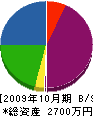横尾設備 貸借対照表 2009年10月期