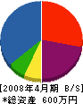 鈴木装建 貸借対照表 2008年4月期